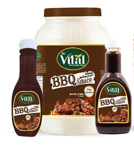 Vital BBQ Sauce – Rich & Smoky Barbecue Sauce | Available in 237g, 510ml & 3.78L Gallon Packs