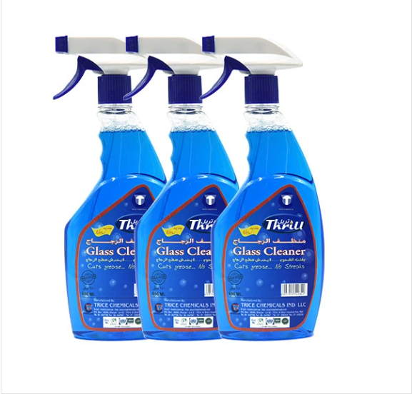 Thrill Professional Grade Glass Cleaner Spray 650ML – Pack of 3 | Streak-Free Shine, Fast Drying, Multi-Surface Use
