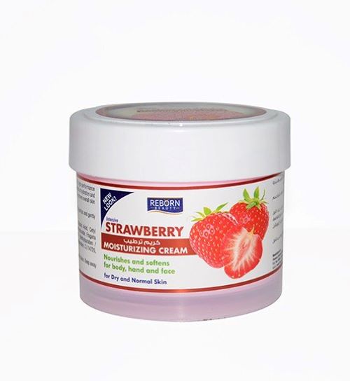 Intensive Moisturizing Cream Strawberry - for dry and normal skin 500ml 6 Pcs
