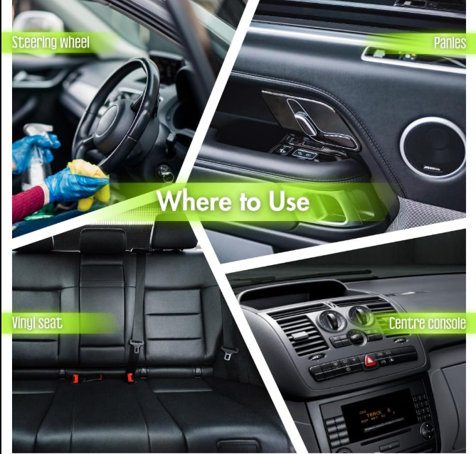 Thrill Dashboard Polish 700ML – Pack of 3 | Premium Car Interior Cleaner & Protector | Long-Lasting Shine for Dashboard, Vinyl, Plastic & Leather