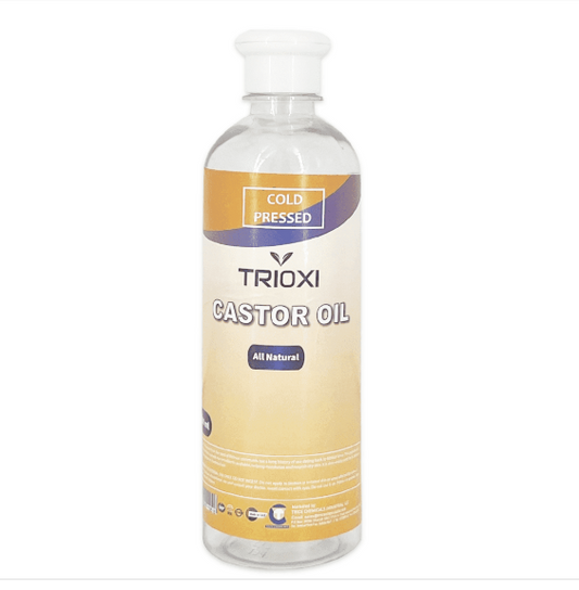 Trioxi Cold Pressed Castor Oil – 500ML x 2 | 100% Pure & Natural | Hair Growth, Eyelashes, Eyebrows, Skin & Nails | Hexane-Free