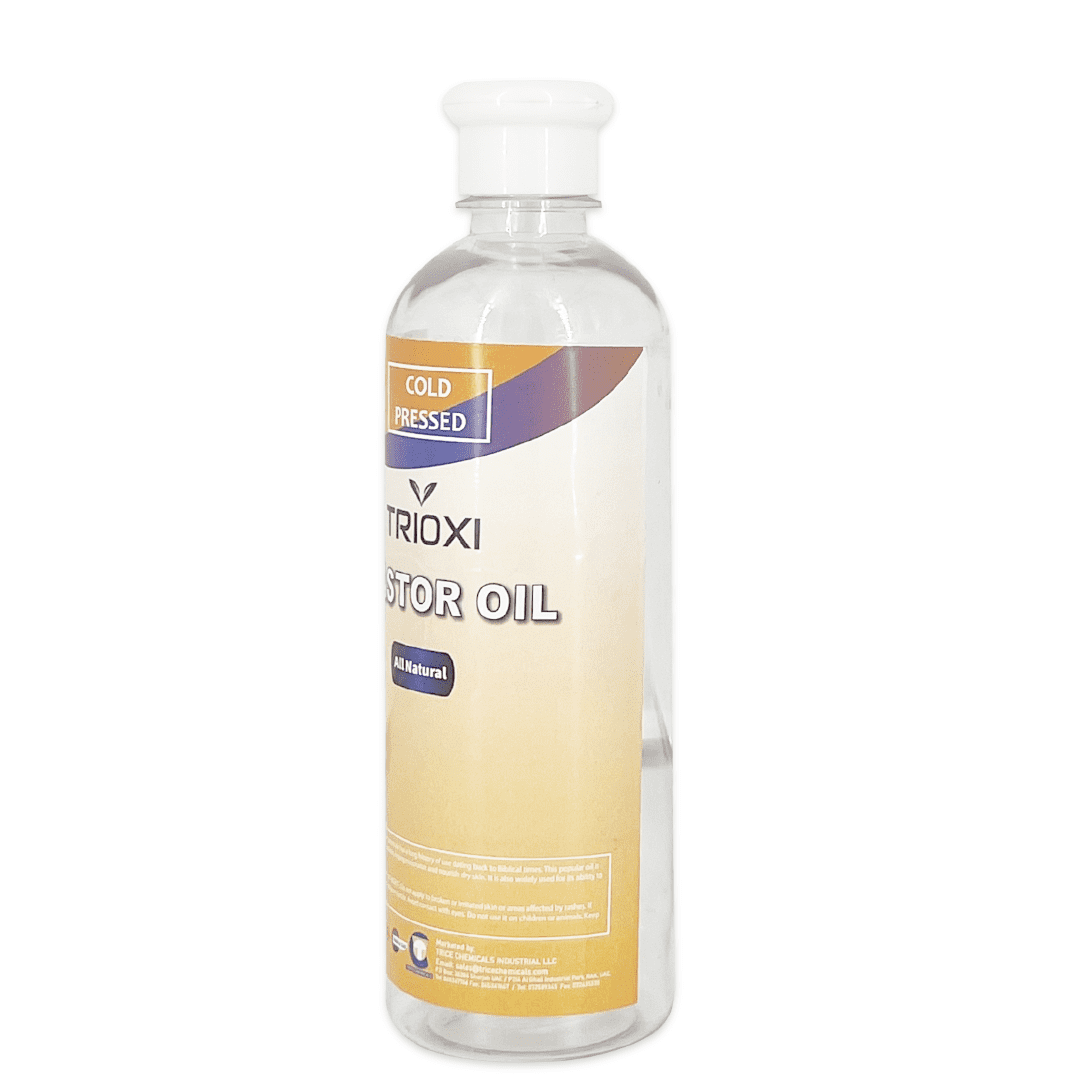 Trioxi Cold Pressed Castor Oil – 500ML x 2 | 100% Pure & Natural | Hair Growth, Eyelashes, Eyebrows, Skin & Nails | Hexane-Free