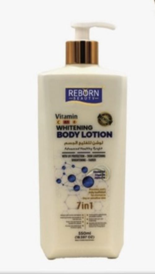 Reborn Beauty Body Lotion 550ml – Deep Moisturizing & Nourishing Formula – Lavender, OUD, Vitamin C & E, Papaya – For Smooth, Glowing Skin – UAE