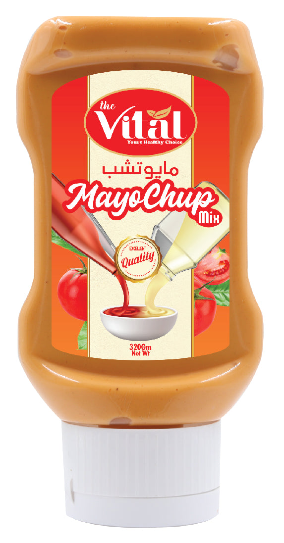 Vital Flavored Mayonnaise – 320g PET Squeeze Bottle – Garlic, Chili, Lemon, Herb & More – Smooth & Tasty Mayo
