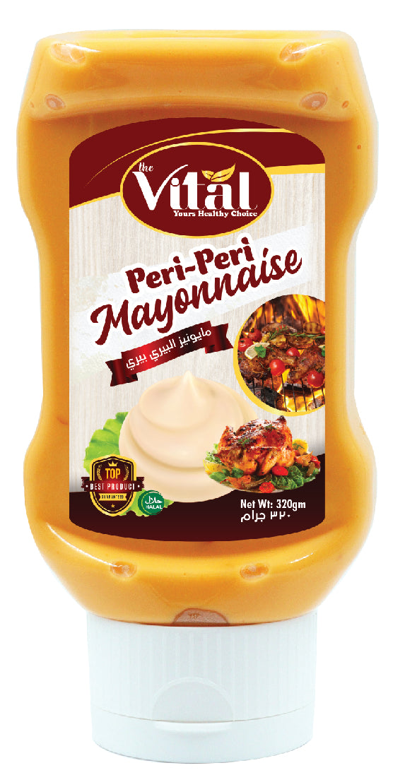 Vital Flavored Mayonnaise – 320g PET Squeeze Bottle – Garlic, Chili, Lemon, Herb & More – Smooth & Tasty Mayo