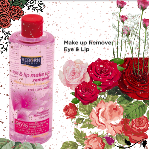 Reborn Beauty Makeup Remover Eye & Lip 500ml – Gentle & Effective Makeup Cleanser – Removes Waterproof Makeup – Non-Greasy Formula – UAE