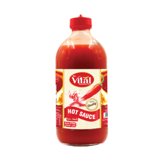 Vital Hot Sauce – Authentic Spicy Chili Sauce – Available in 88ml, 473ml & 4.5KG Gallon – Bulk & Retail Variants for Restaurants, Catering & Home Use