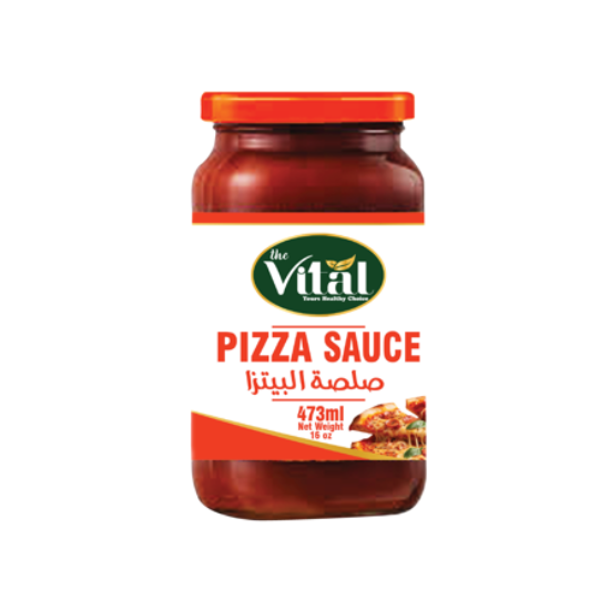 Vital Pizza Sauce – Rich Tomato Base for Pizza & Pasta | Available in 335ml PET & 473ml Glass Bottle