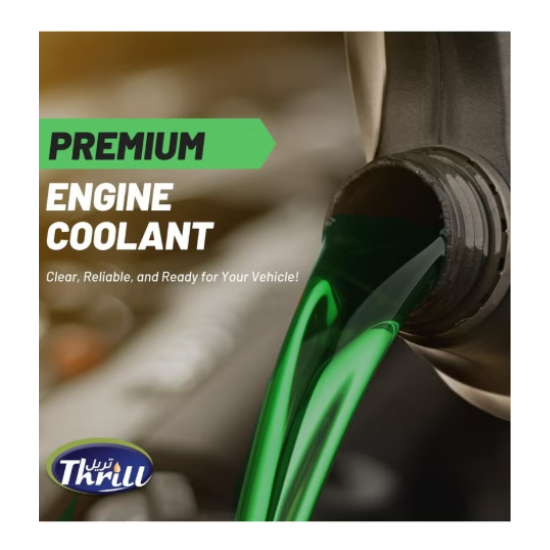Thrill Engine Coolant 1 Litre (Pack of 3) | Ready-to-Use Anti-Freeze & Anti-Rust Radiator Coolant for Cars, Trucks & Heavy Vehicles