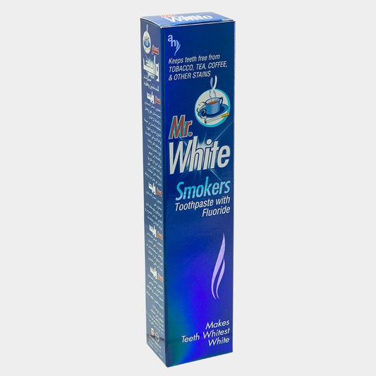 MR. WHITE Smokers Toothpaste 100g – Pack of 12 | Teeth Whitening & Stain Removal | Anti-Tobacco Stains | Fresh Breath | Best Price in UAE – Only AED 125